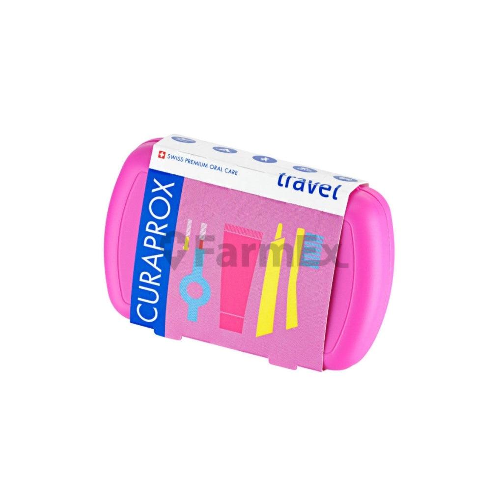Curaprox "Travel Set Rosa" x 3 accesorios en su interior Curaprox